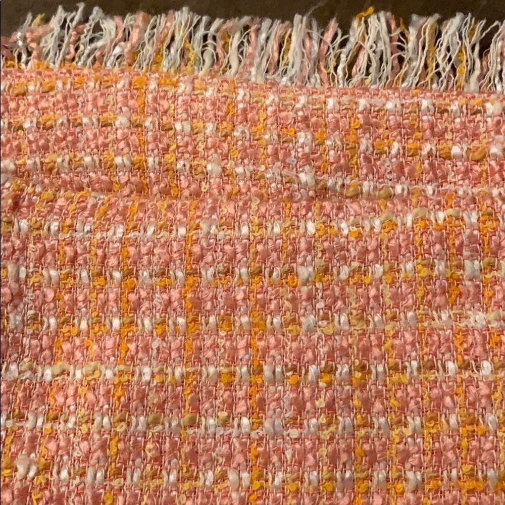 Vintage Tweed Woven A-Lined Lined Mini Skirt - Picture 7 of 8